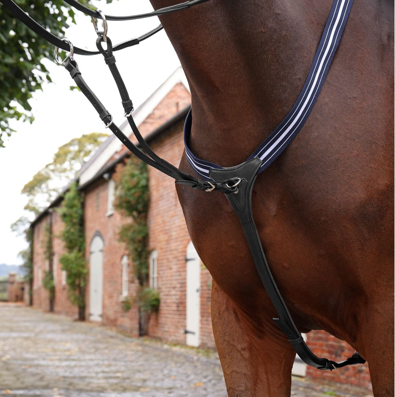 Shires Velociti LUSSO Opus Elastic Breastplate - Black