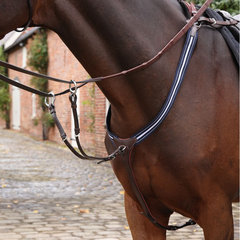 Shires Velociti LUSSO Opus Elastic Breastplate - Black-2