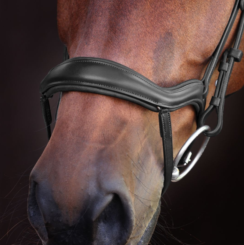 Shires Velociti LUSSO Elite Ergonomic Flash Bridle - Black-1