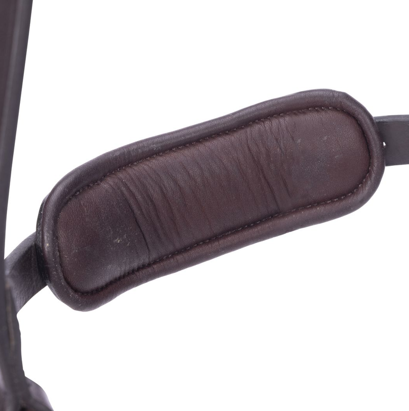 Shires Velociti LUSSO Elite Flash Noseband - Havana-1