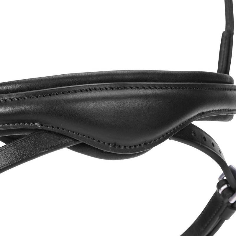 Shires Velociti LUSSO Elite Flash Noseband - Black-1