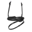 Shires Velociti LUSSO Elite Flash Noseband - Black