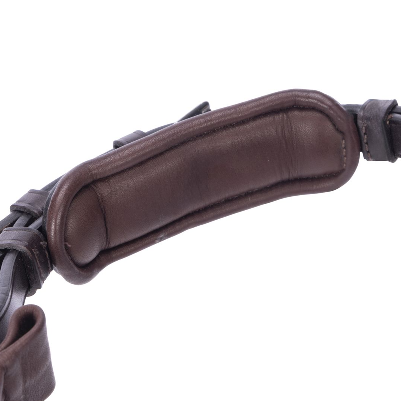 Shires Velociti LUSSO Elite Padded Cavesson Noseband - Havana-3