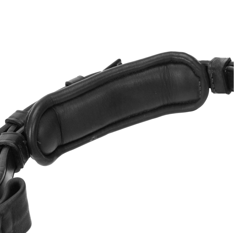 Shires Velociti LUSSO Elite Padded Cavesson Noseband - Black-3