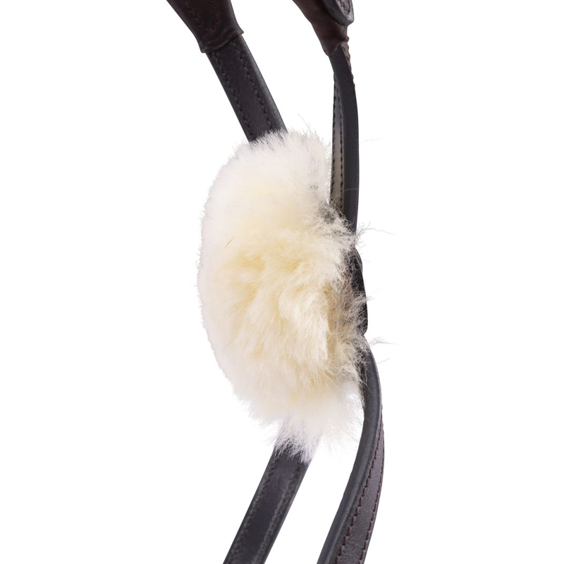 Shires Velociti LUSSO Elite Grackle Noseband - Havana-3