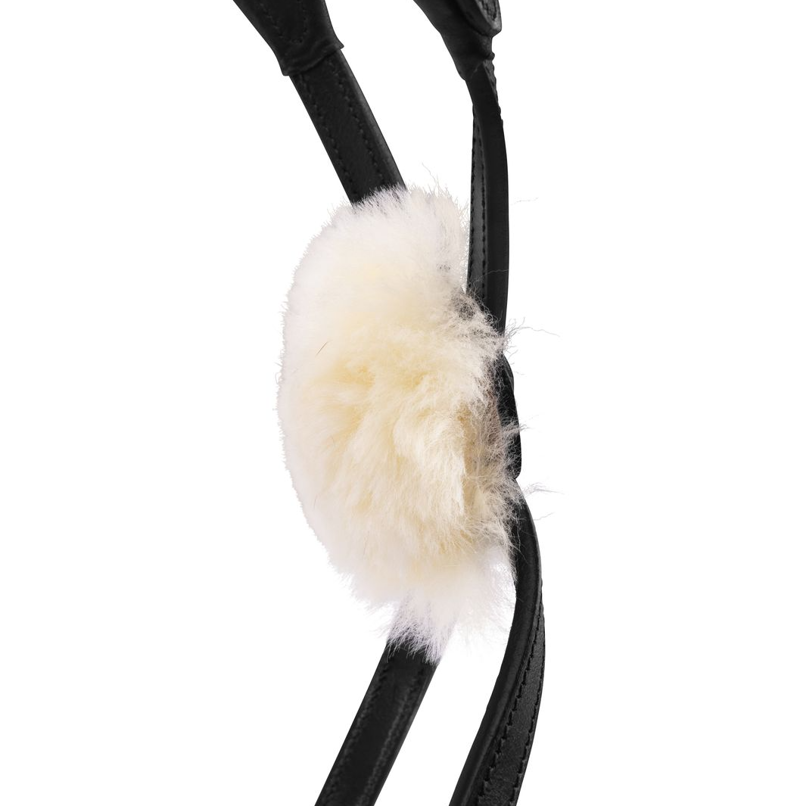 Shires Velociti LUSSO Elite Grackle Noseband - Black-3