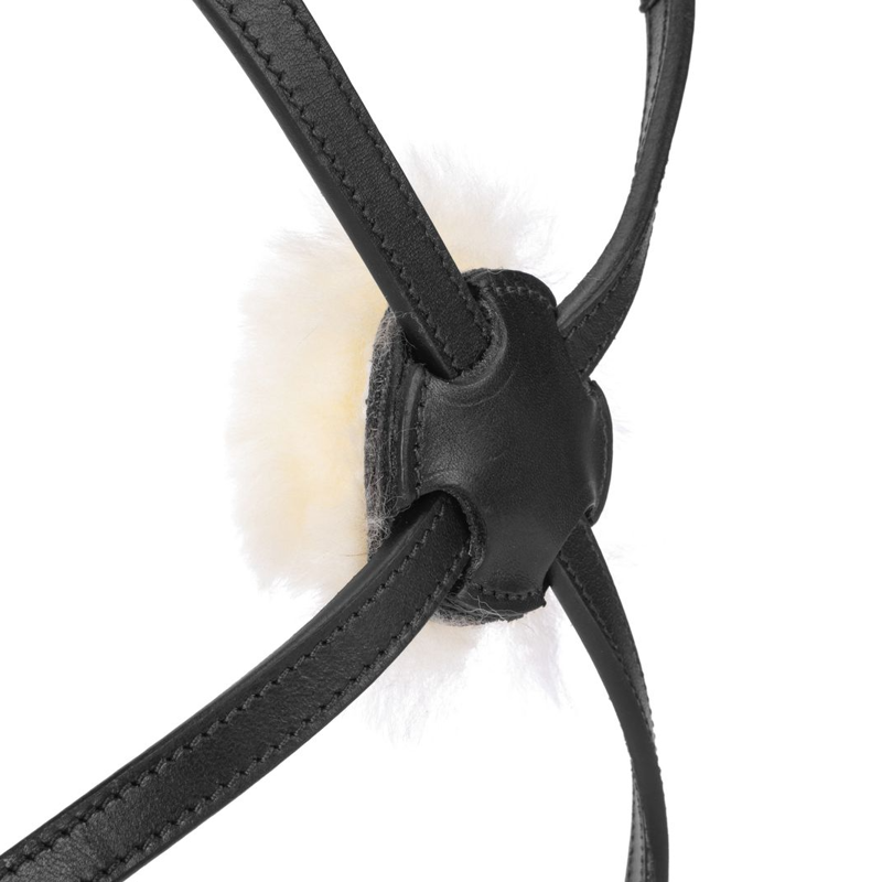 Shires Velociti LUSSO Elite Grackle Noseband - Black-1