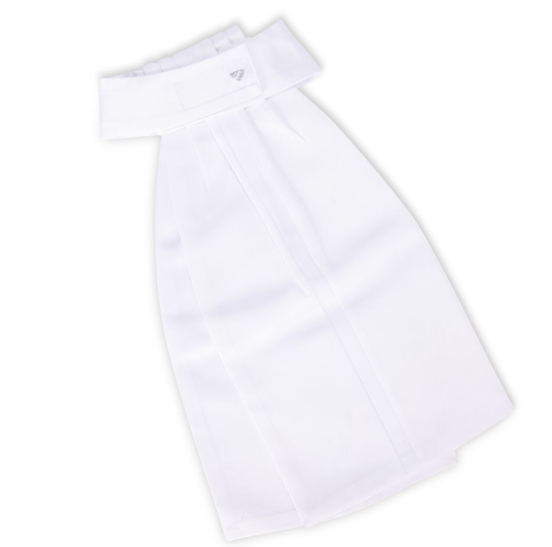 Shires Aubrion Hampton Ready Tied Stock - White-3