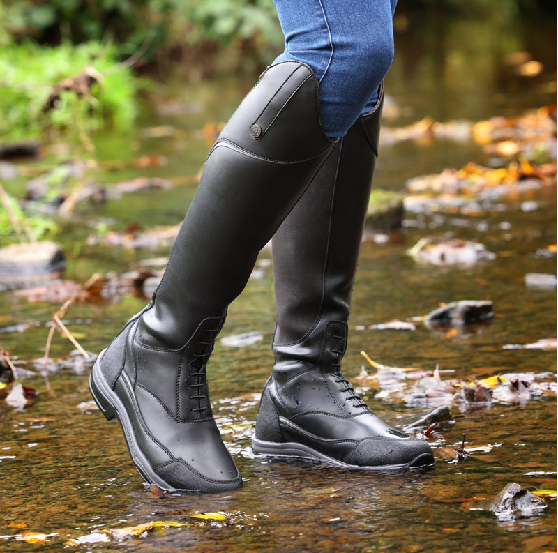 Shires Moretta Azzurra XGRIP Long Riding Boots - Black-4