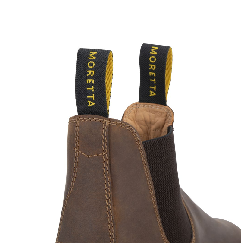 Shires Moretta Ettore Leather Work Boots - Brown-1