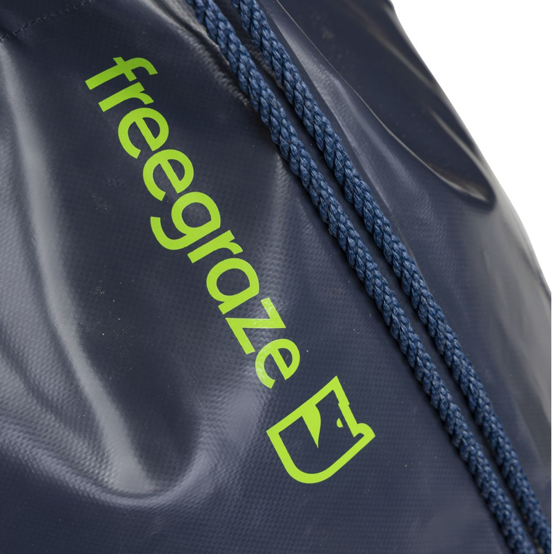 Shires FreeGraze Durable PVC Hay Bag - Navy-2