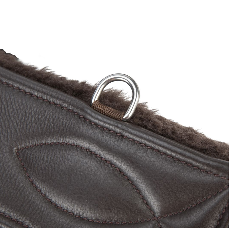 Shires Velociti LUSSO Anatomical SupaFleece Girth With Elastic - Havana-1