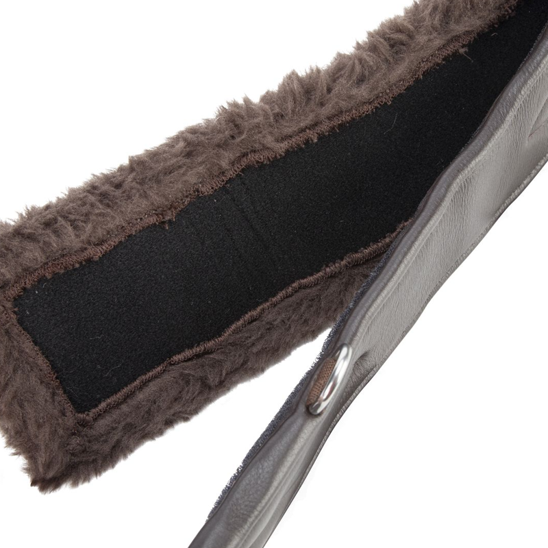Shires Velociti LUSSO Anatomical SupaFleece Girth With Elastic - Havana-2