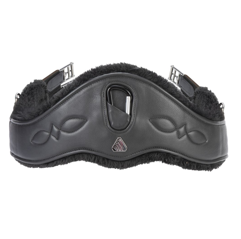 Shires Velociti LUSSO Anatomical SupaFleece Girth With Elastic - Black