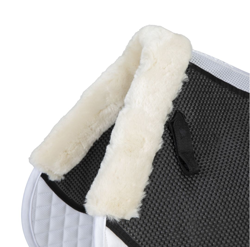 Shires ARMA Soft Grip Jump Saddlecloth - White-1