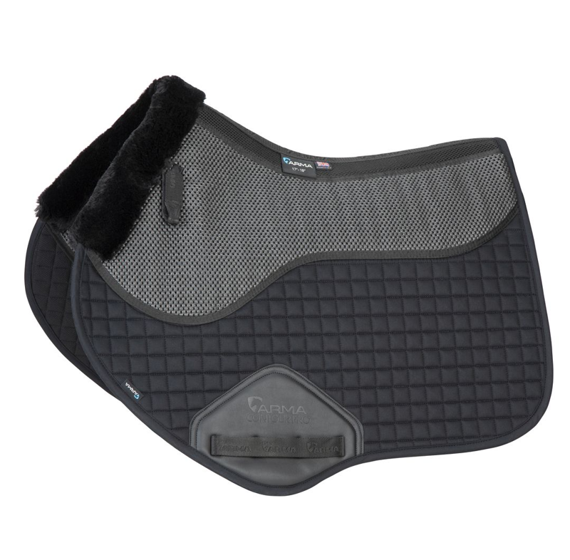 Shires ARMA Soft Grip Jump Saddlecloth - Black