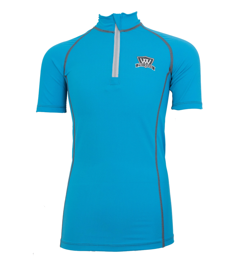 Woof Wear Children's Short Sleeve Base Layer - Turquoise