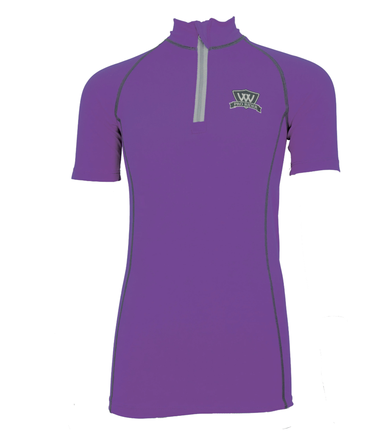 Woof Wear Children's Short Sleeve Base Layer - Ultra Violet