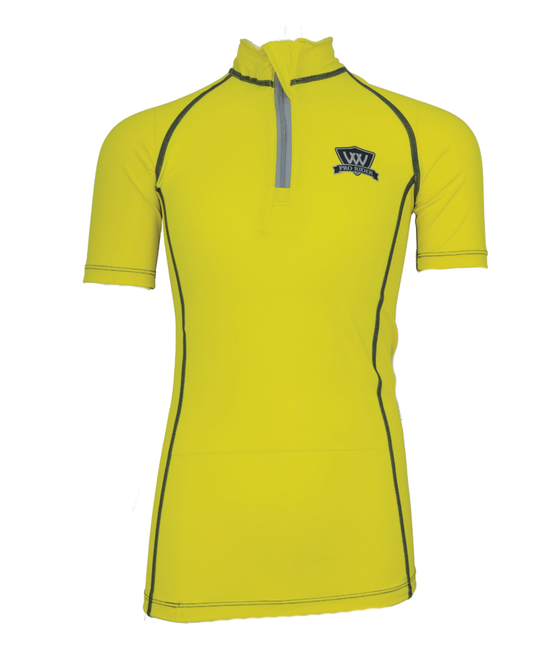 Woof Wear Children's Short Sleeve Base Layer - Sunshine Yellow