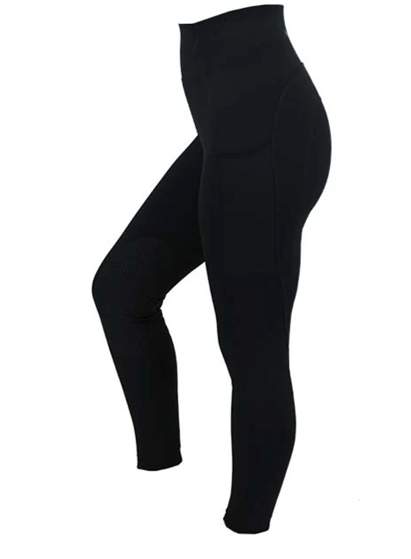 Woof Wear Original Women's Knee Grip Riding Tights - Black