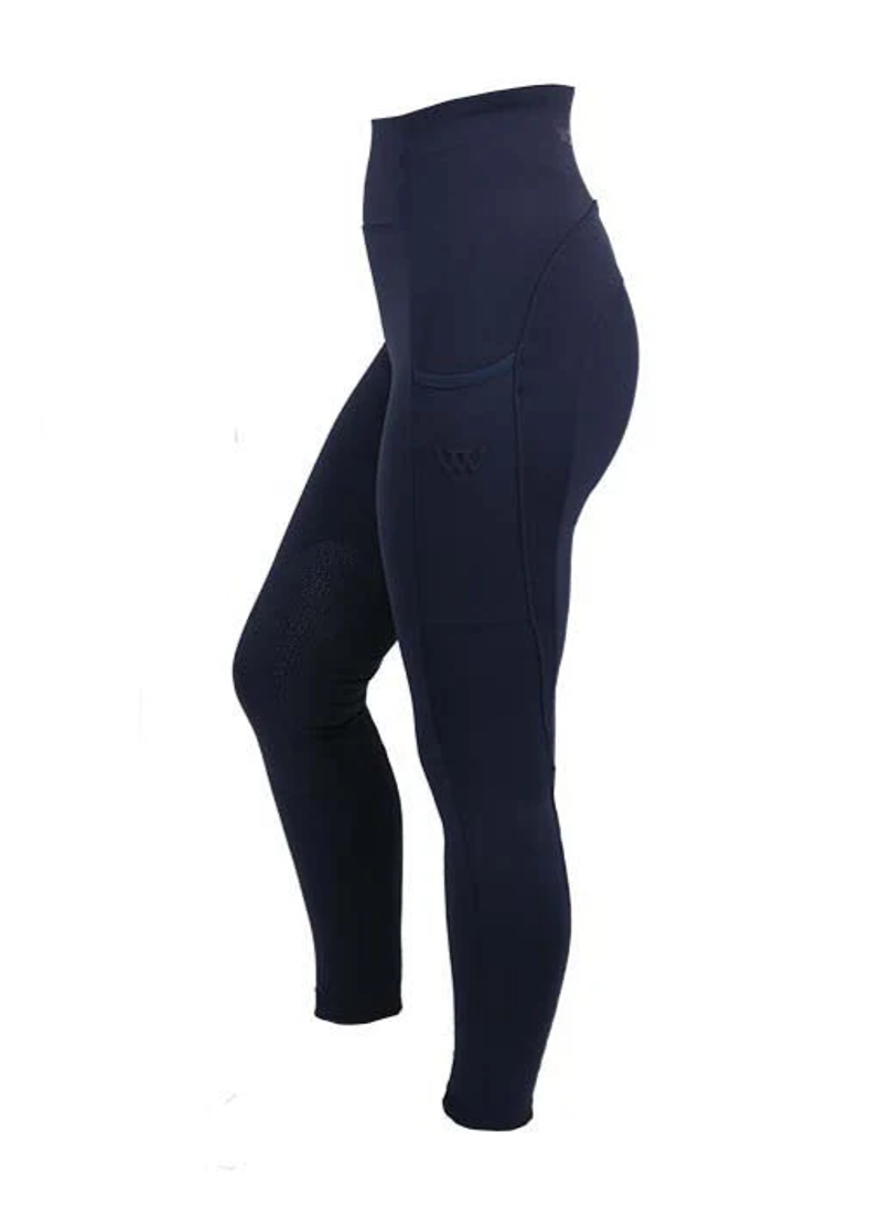 Woof Wear Original Women's Knee Grip Riding Tights - Navy