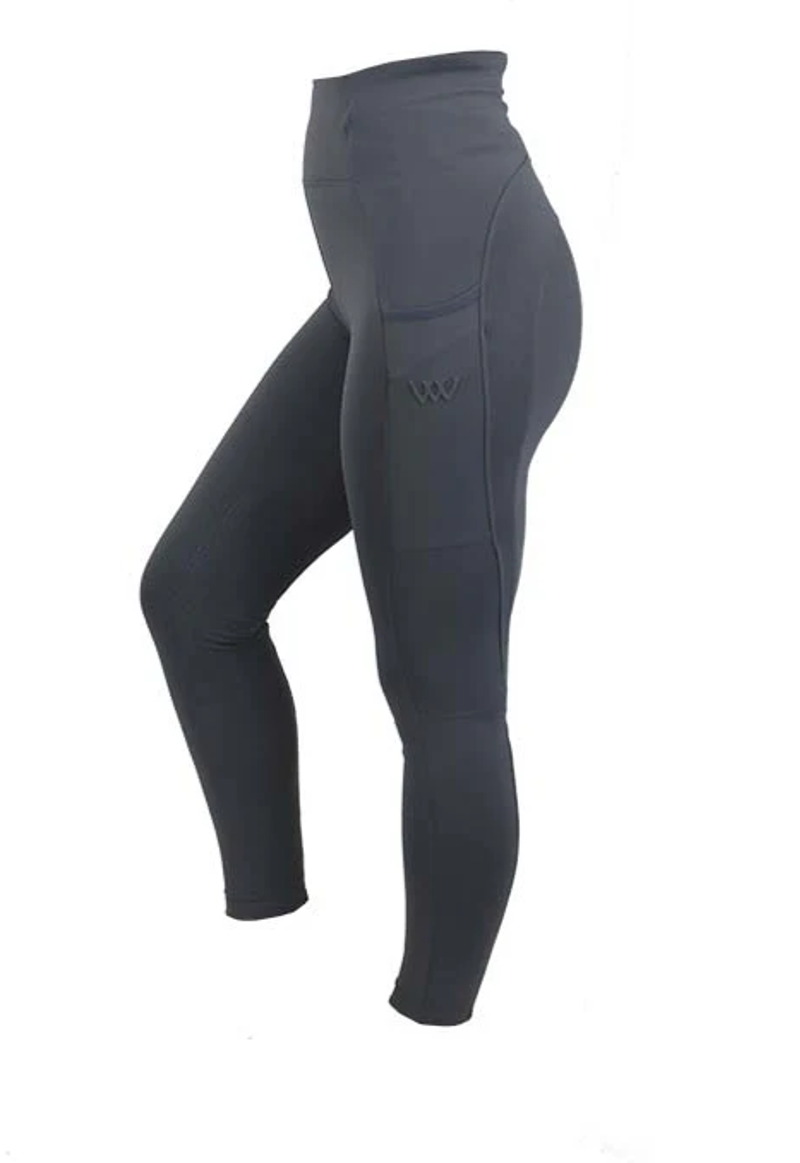 Woof Wear Original Women's Knee Grip Riding Tights - Slate