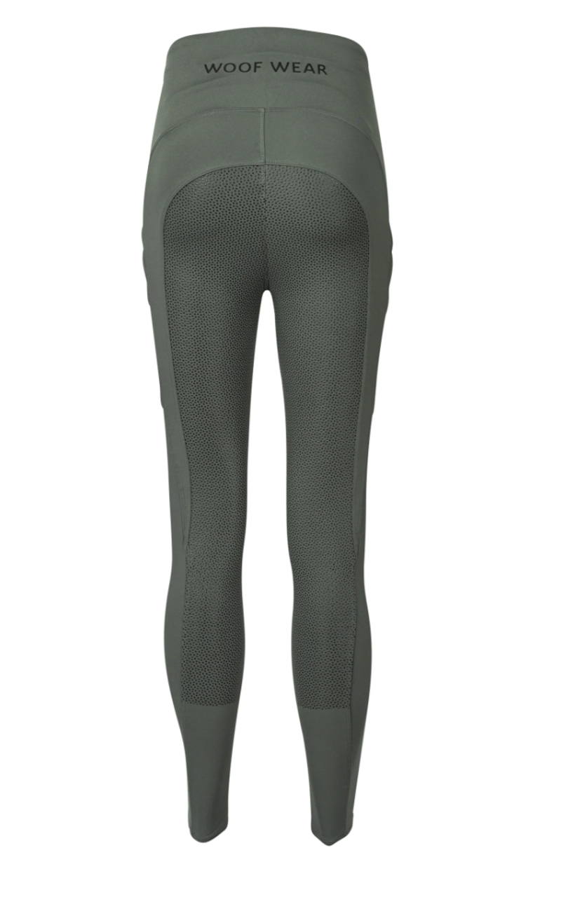 Woof Wear Original Women's Full Seat Riding Tights - Sage-1