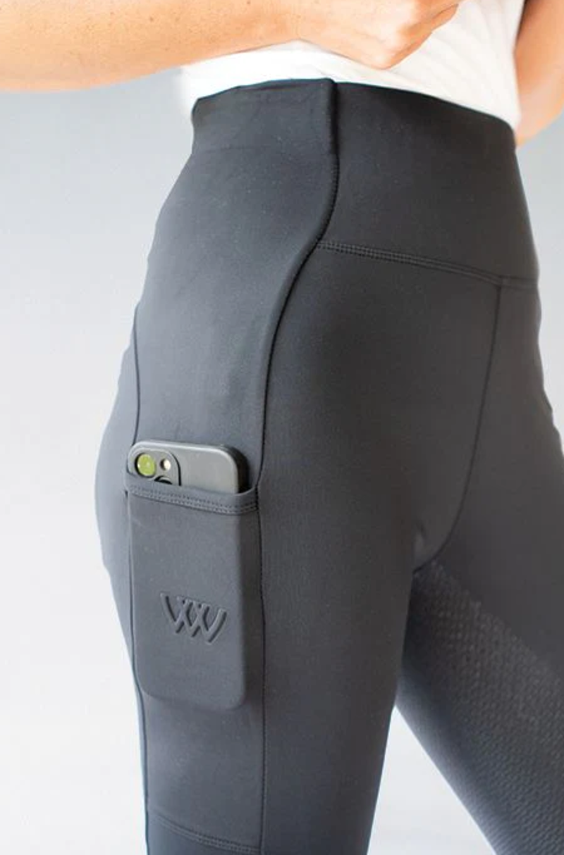 Woof Wear Original Women's Full Seat Riding Tights - Slate-1