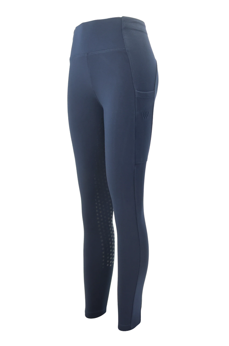 Woof Wear Women's Full Seat Winter Riding Tights - Navy