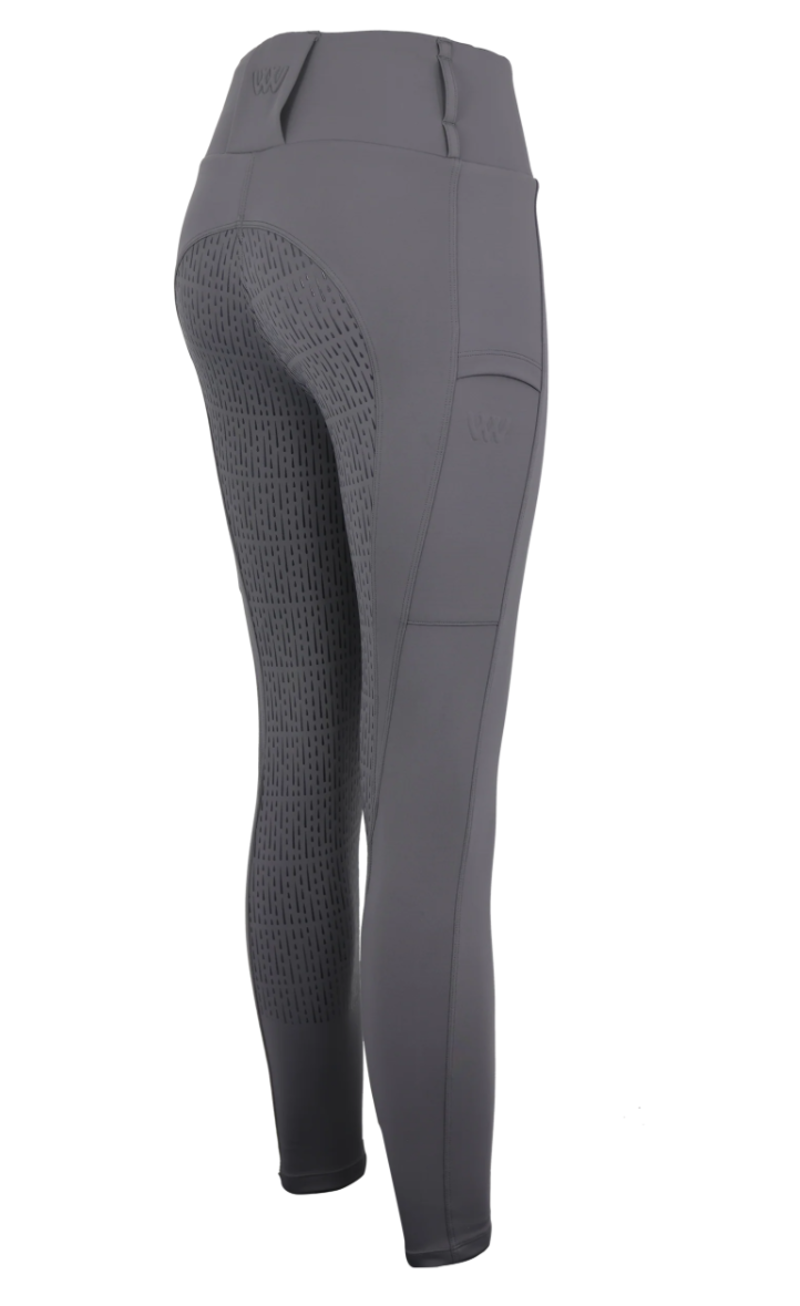 Woof Wear Women's All Season Full Seat Riding Tights  - Dove-1