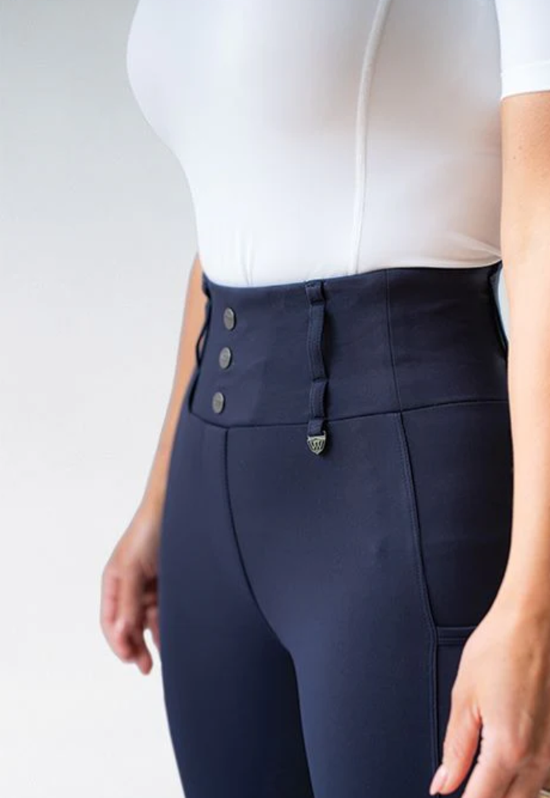 Woof Wear Women's Vision Riding Tights - Navy-2