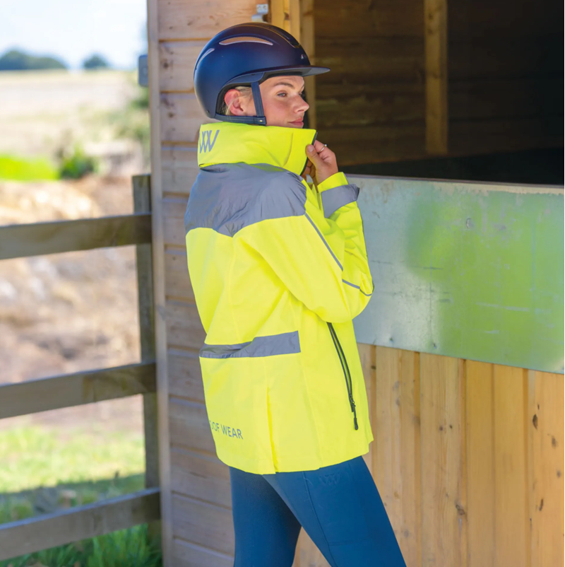 Woof Wear All Season Riding Jacket - Hi Vis Yellow-2