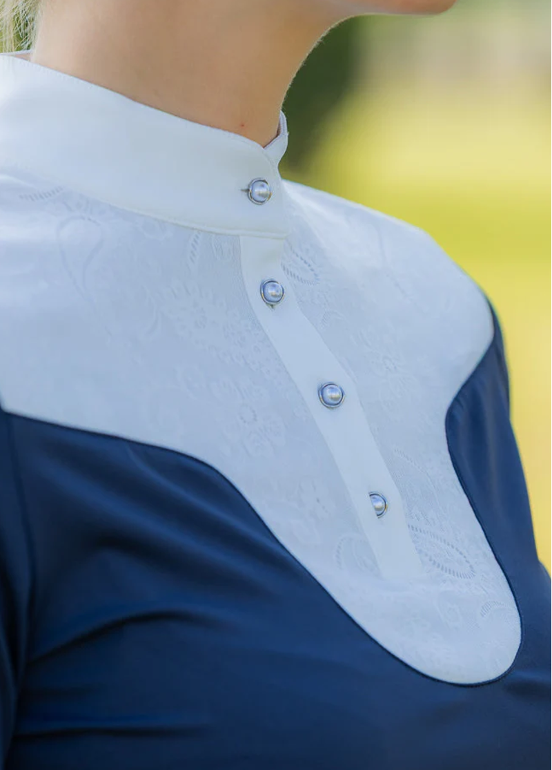 Woof Wear Vision Women's Competition Shirt - Navy White-2