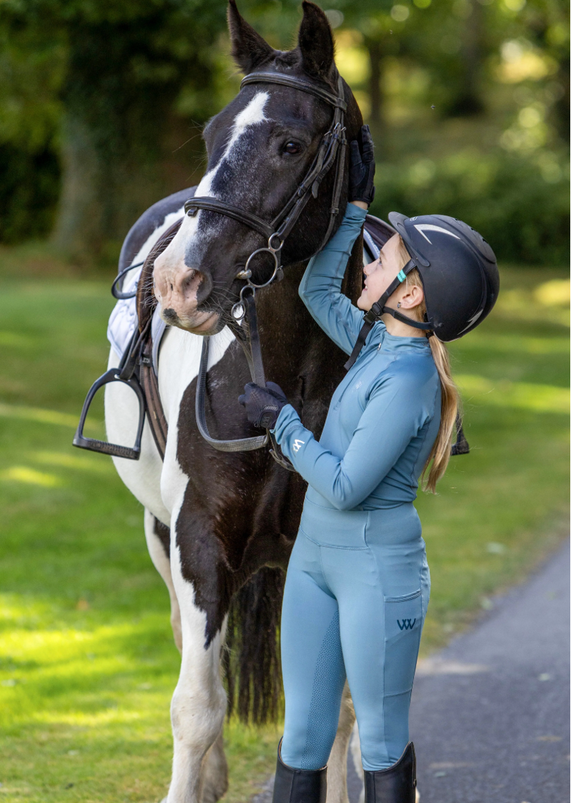 Woof Wear Children's Tech Base Layer - Mineral Blue-1