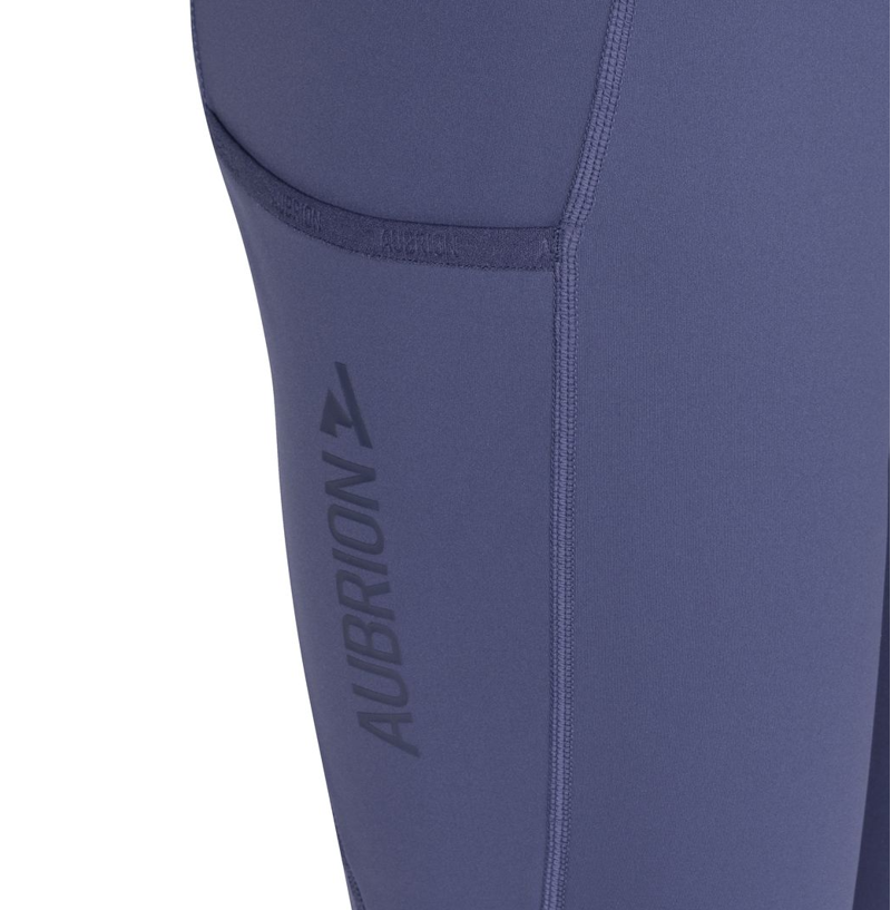 Aubrion React Children's Rhythm Riding Tights - Midnight-2