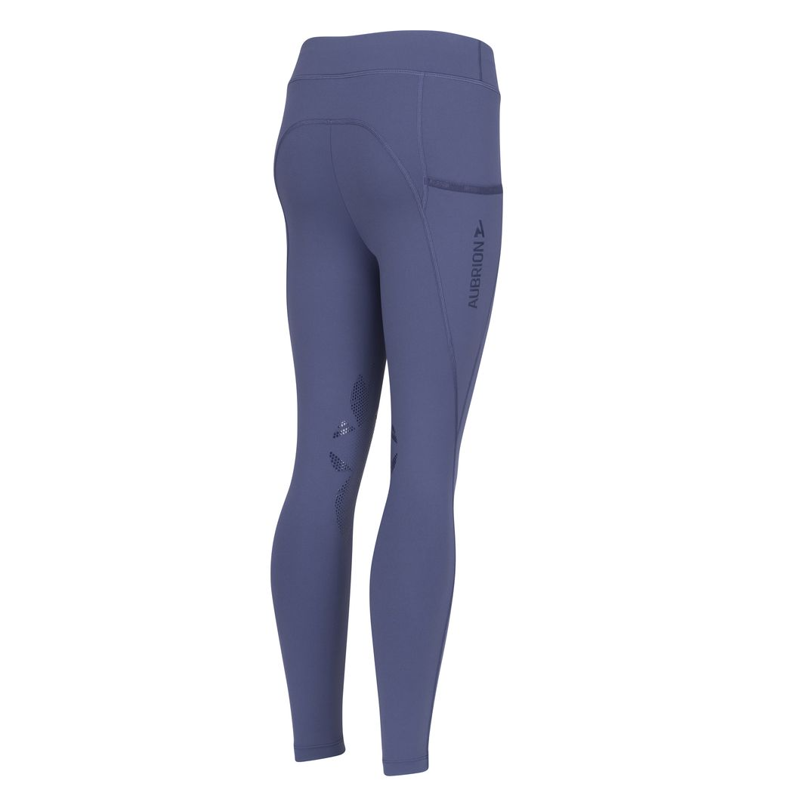 Aubrion React Children's Rhythm Riding Tights - Midnight-1