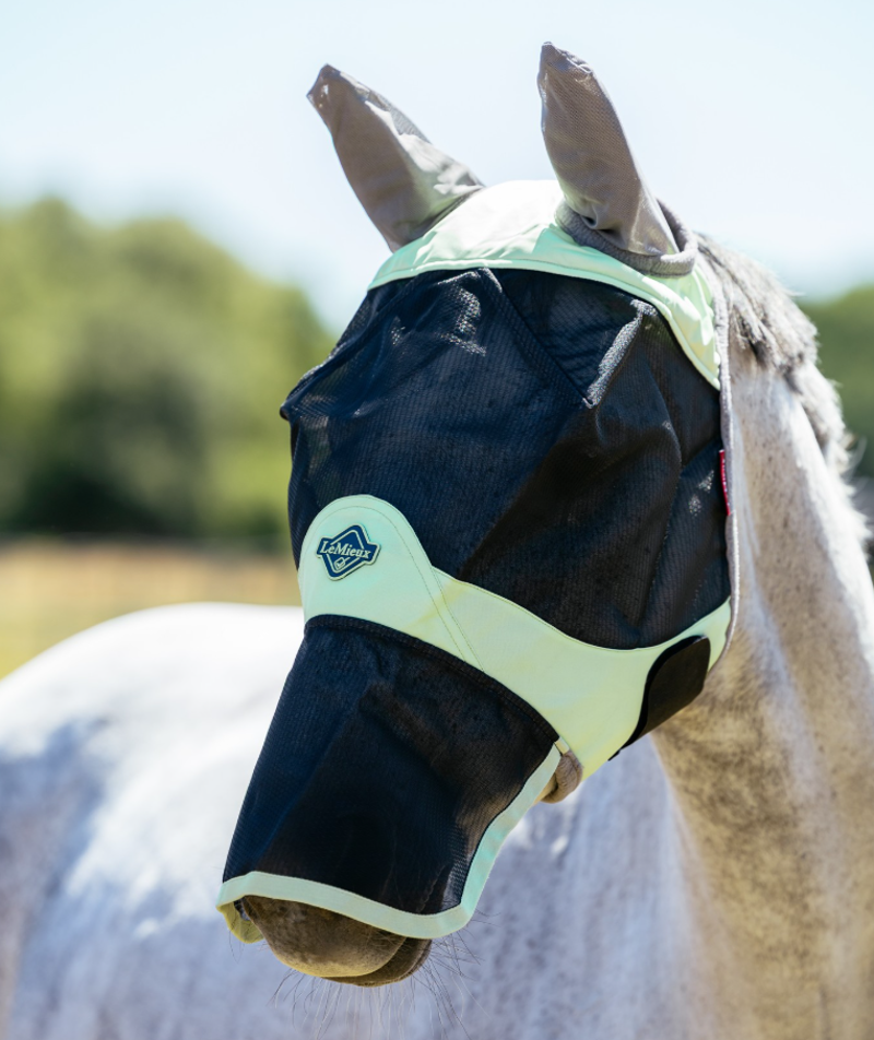 LeMieux Visor-Tek Full Fly Mask - Macaron