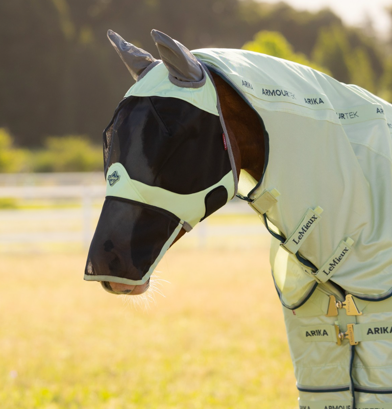 LeMieux Visor-Tek Full Fly Mask - Macaron-1
