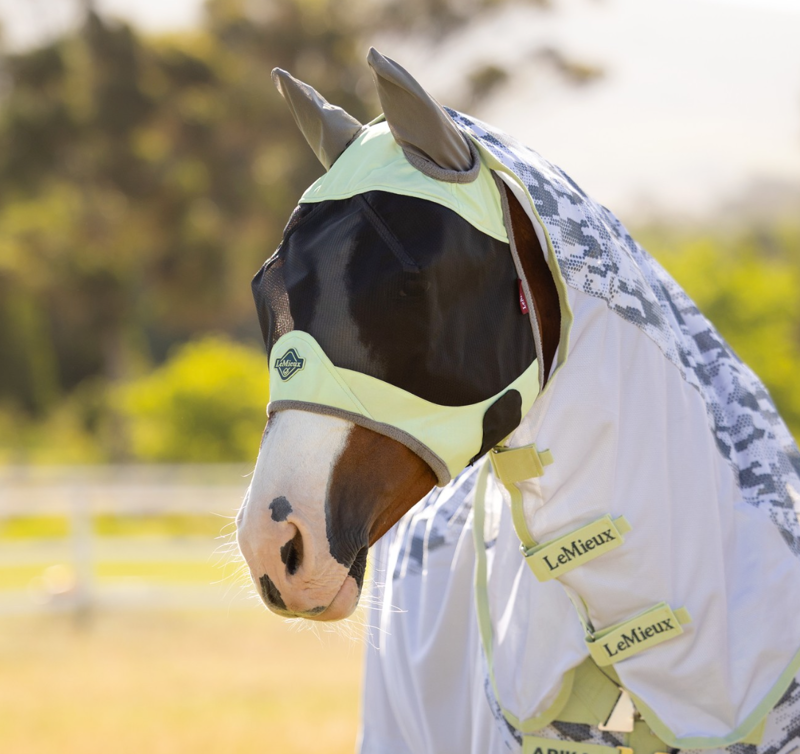 LeMieux Visor-Tek Half Fly Mask - Macaron