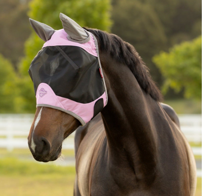 LeMieux Visor-Tek Half Fly Mask - Fondant