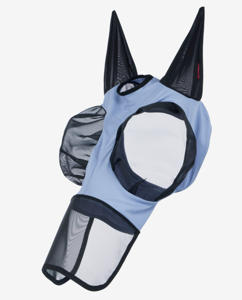 LeMieux Bug Relief Full Fly Mask - Powder Blue-1