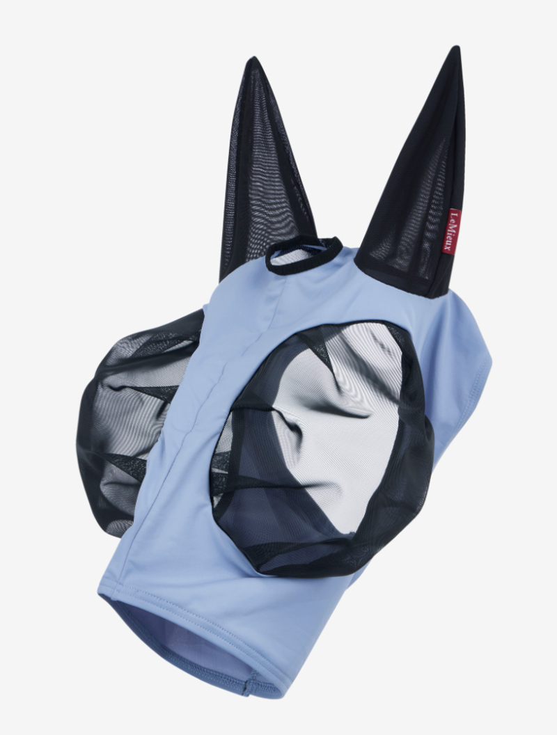 LeMieux Bug Relief Half Fly Mask - Powder Blue-1