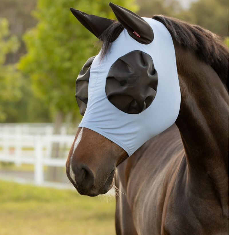 LeMieux Bug Relief Half Fly Mask - Powder Blue
