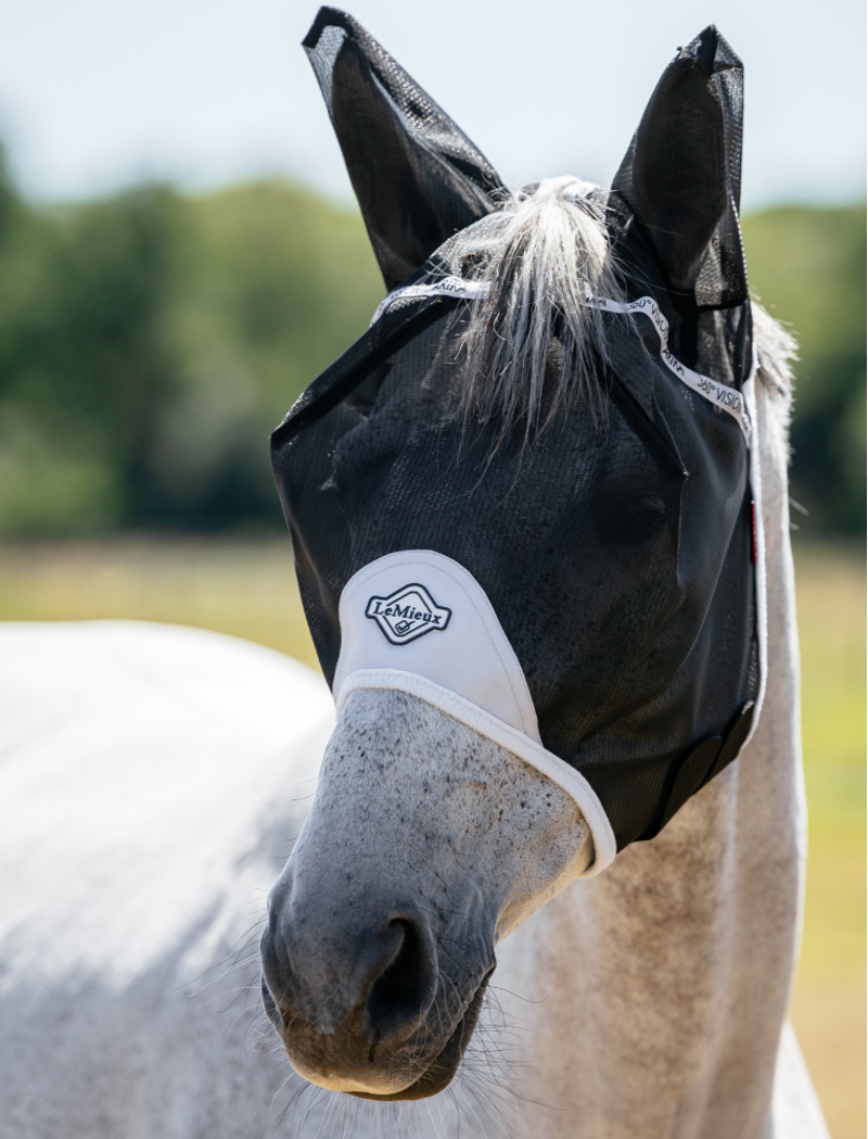 LeMieux 360 Vision Half Fly Mask - Grey