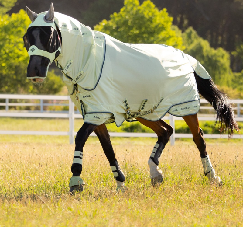LeMieux Arika Armour-Tek Detachable Neck Fly Rug - Macaron