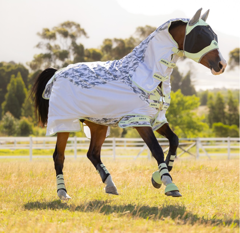 LeMieux Arika Camo-Tek Fly Rug - Macaron