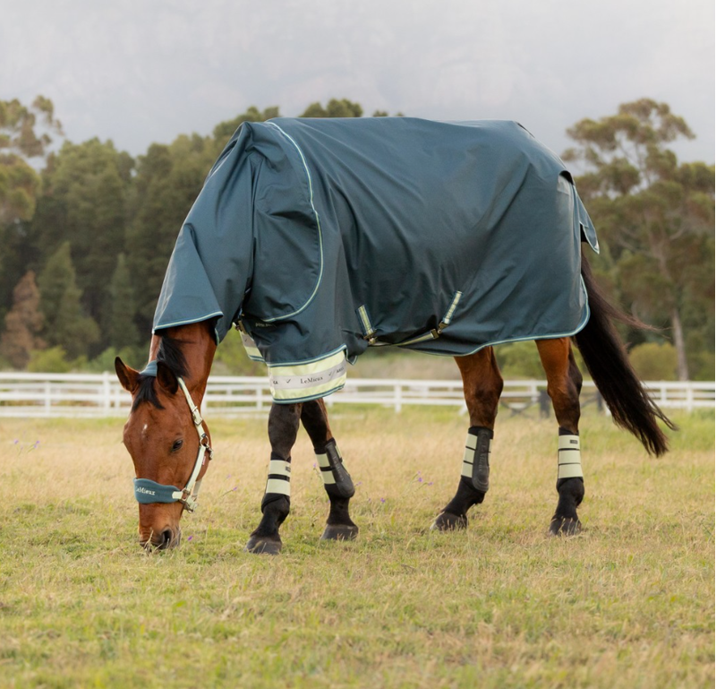 LeMieux Arika Ripstop 0g Turnout Rug - Jungle-2