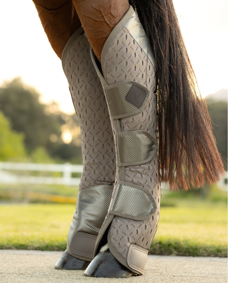 LeMieux Kudos 3D Mesh Travel Boots - Pecan-2