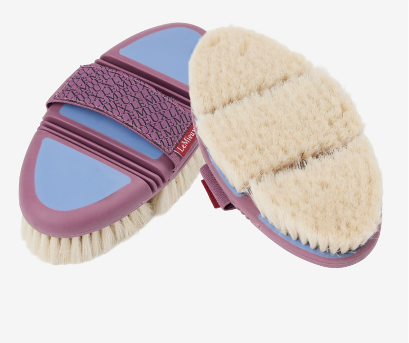 LeMieux Flexi Goat Hair Body Brush - Powder Blue 
