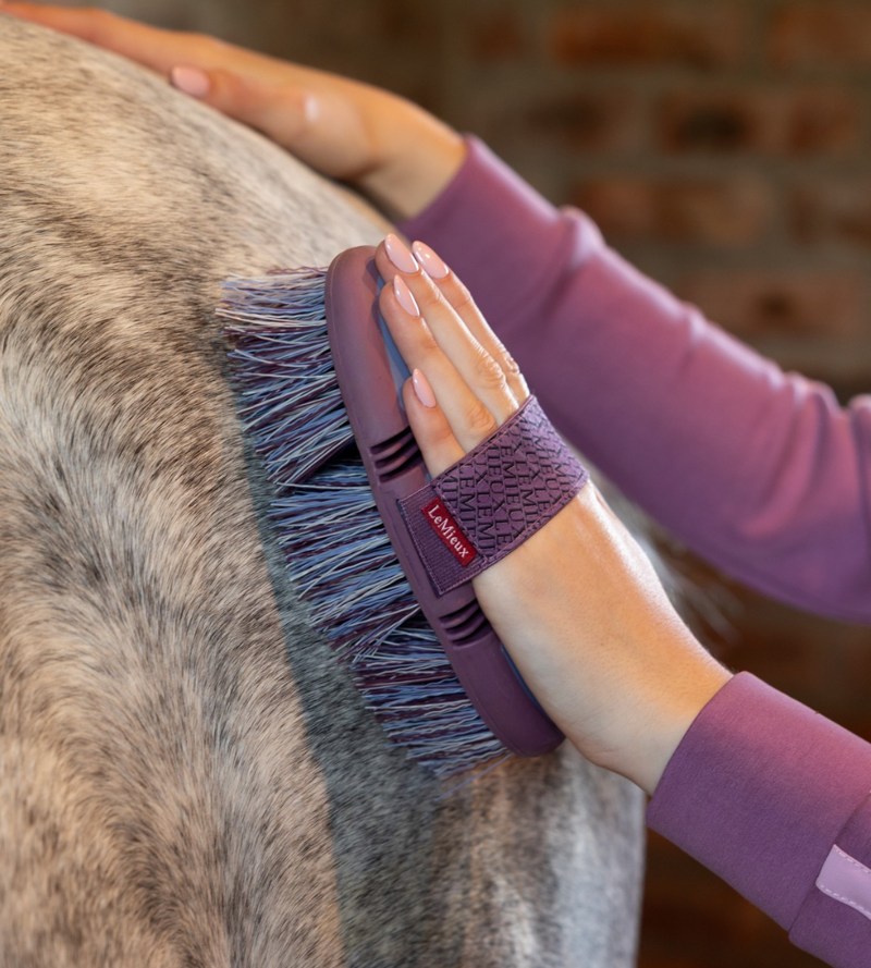 LeMieux Flexi Flicky Brush - Powder Blue -1